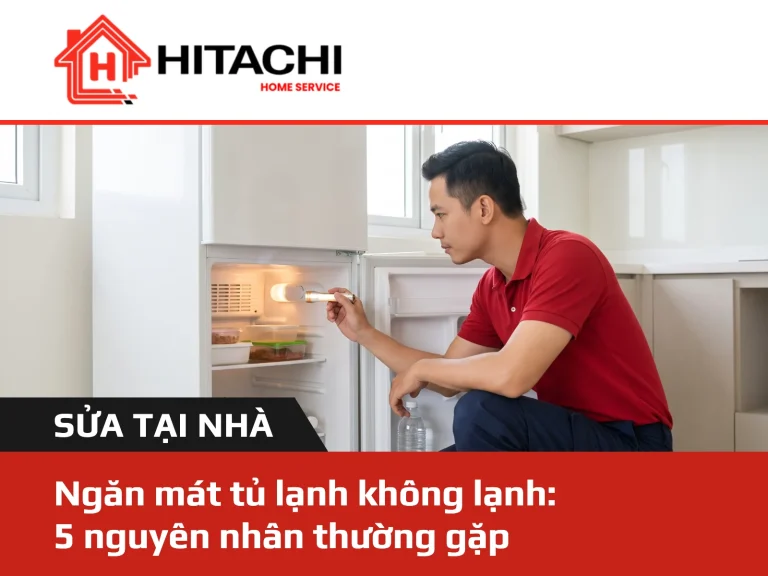 thợ soi đèn pin vào khe gió ngăn mát tủ lạnh — bài ngăn mát tủ lạnh không lạnh