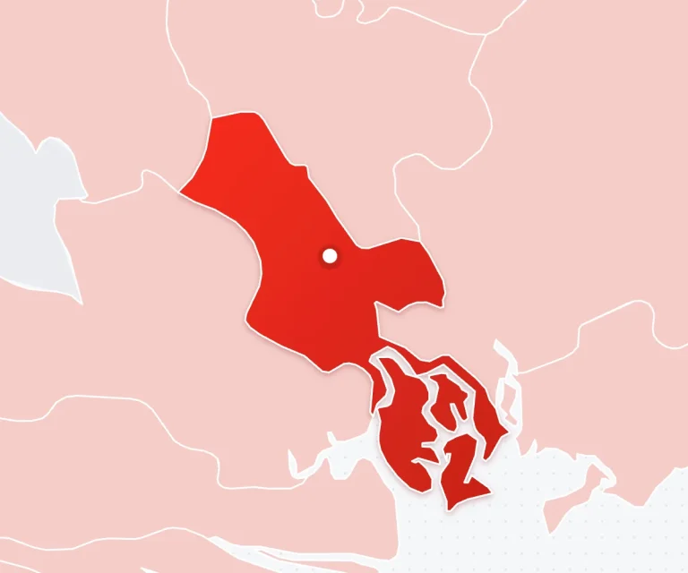 Sơ đồ minh hoạ khu vực TP. Hồ Chí Minh, nơi có trạm An Phú và trạm Gò Vấp